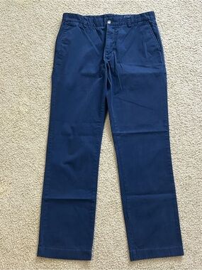 Vineyard Vines Pants Mens 33x32 (33x31) Blue Chino Slim Stretch Flat Front